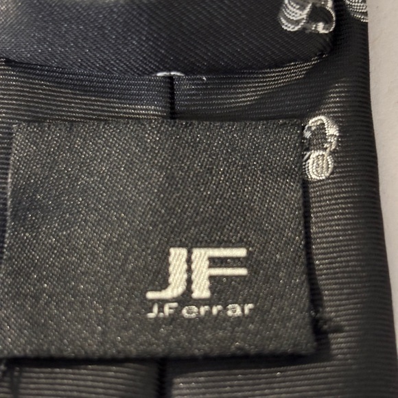 Headphones Tie with Black and Silver Headphones Novelty Print. DJ vibes. SKU8 - Picture 4 of 4